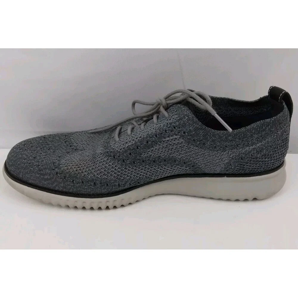 Cole Haan 2.ZeroGrand Stitchlite Gray Wingtip Oxfords Mens Size 11 M - Picture 7 of 12